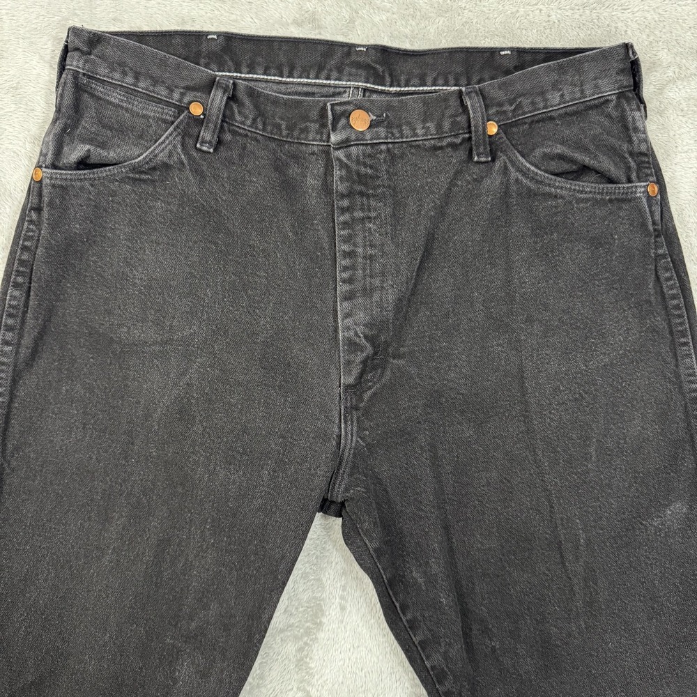 Vintage Wrangler Jeans Mens 38x32 13MWZWK Made In USA 90s Denim Western Straight - Picture 7 of 16